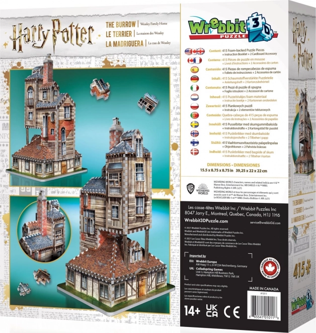 WREBBIT 3D puzzle Harry Potter: Doupě