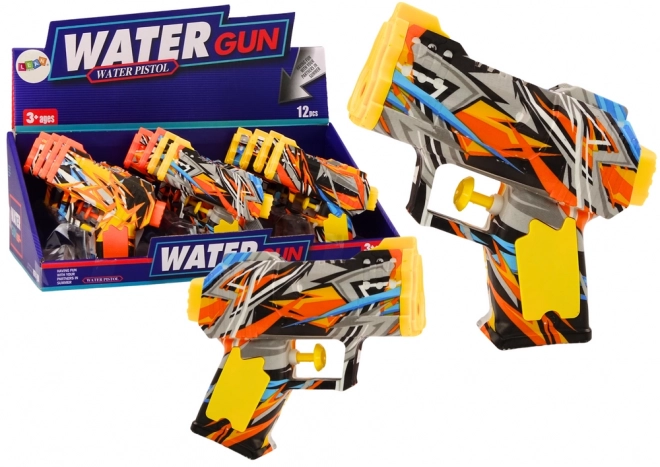 Small Water Gun Yellow Orange Graffiti