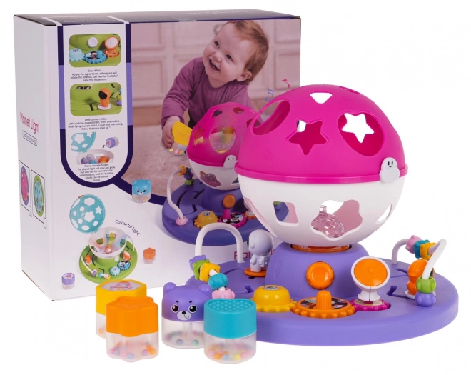 Interactive Shape Sorter with Lights and Sound - Pink