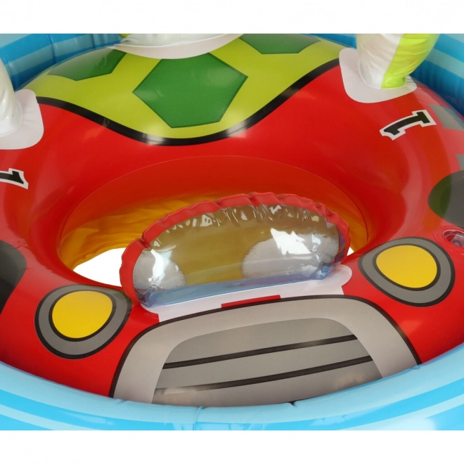 Inflatable Swim Ring for Toddlers with Seat - Turtle Design