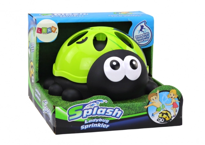 Garden Sprinkler Ladybug Water Fountain Green