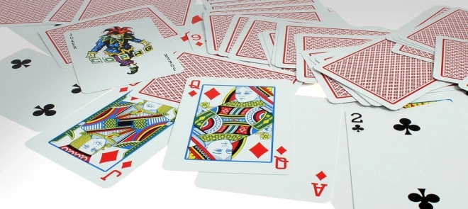 Poker Cards Plastic Red Deck