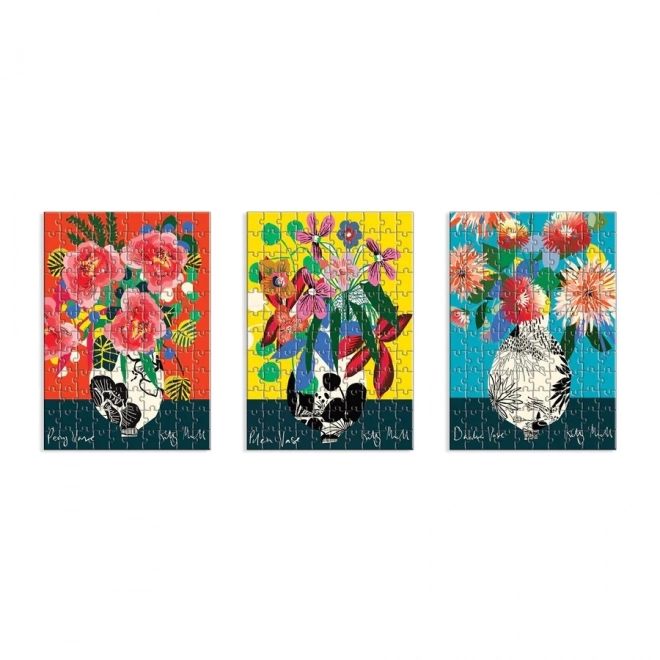 Kitty McCall Vibrant Floral Puzzles Set