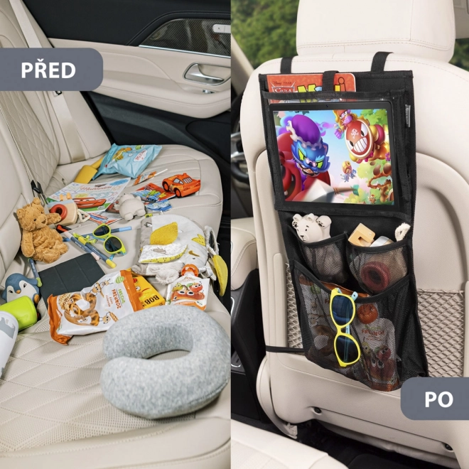 Car Seat Organizer with Tablet & Toy Pocket