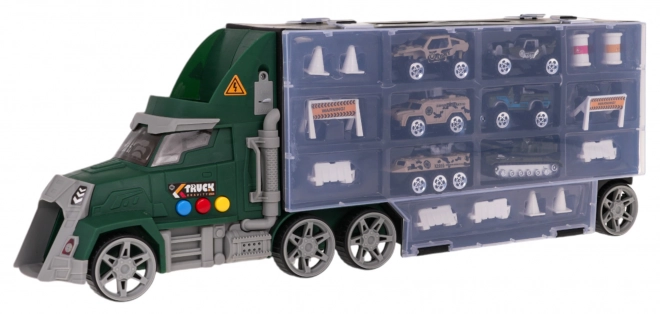 Military Truck Set with Launcher and Toy Cars