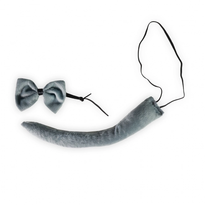 Mouse Tail Headband and Bowtie Set