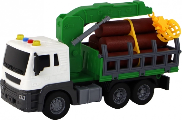 Working crane for loading logs