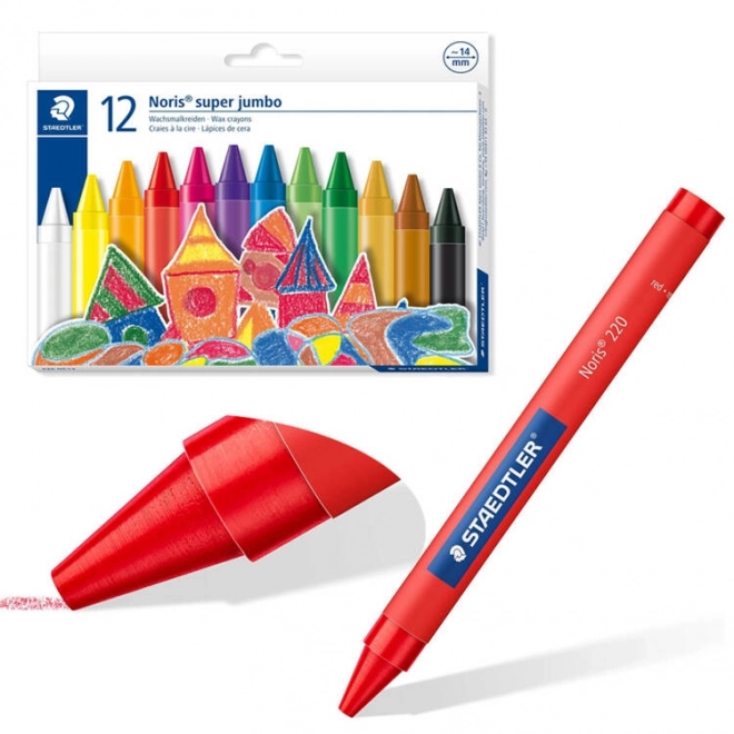 Staedtler Jumbo Wax Crayons 12 Pack