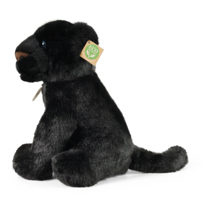 Eco-Friendly Sitting Panther Plush Toy