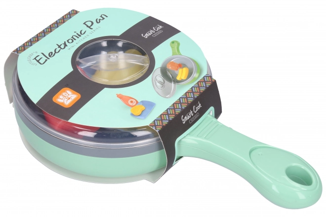 Electronic Frying Pan with Color-Changing Foods