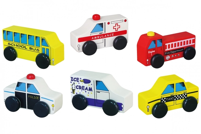 Wooden Toy Cars Set of 6