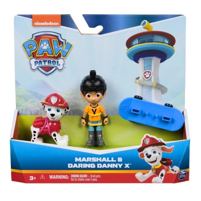 Paw Patrol Marshall and Courageous Danny X Figures Set