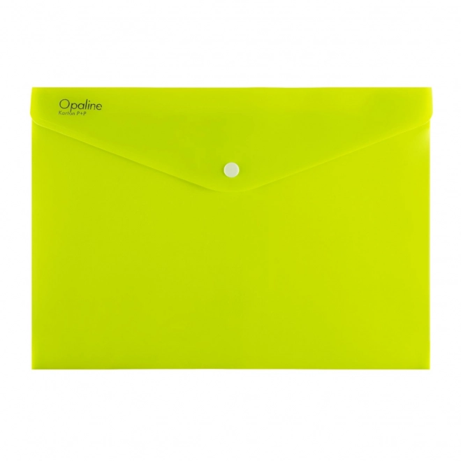 Envelope with Snap Fastener A4 Lime Green