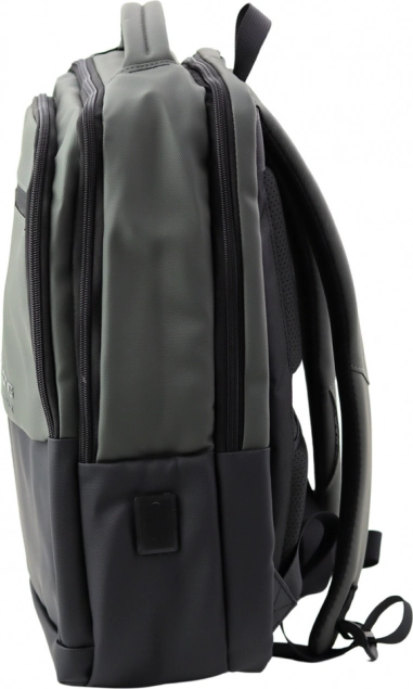 Urban Business Backpack with USB Black and Gray 16L