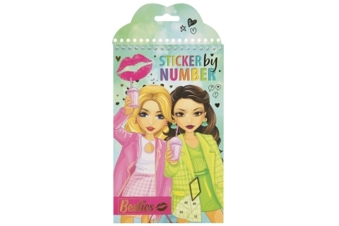 Girls' Number by Sticker Book