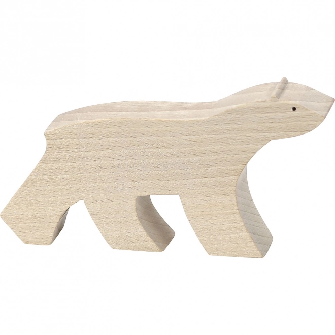 Polar Bear Wooden Figurine