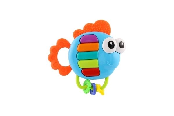 Rattle and Teether Fish Piano Toy