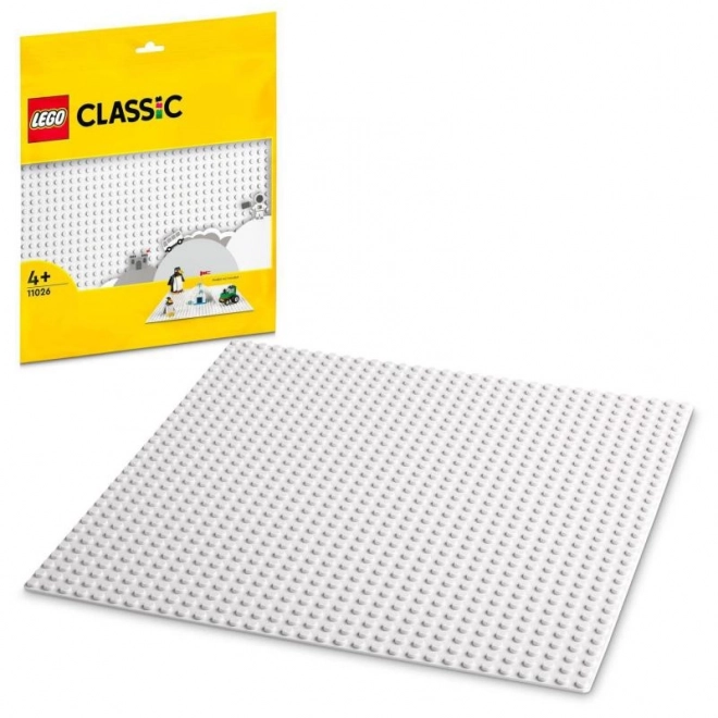 White Lego Building Baseplate