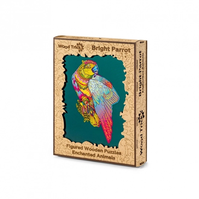 Colorful Wooden Parrot Puzzle