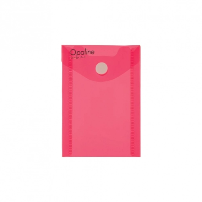 Pink Document Wallet with Snap Closure A7