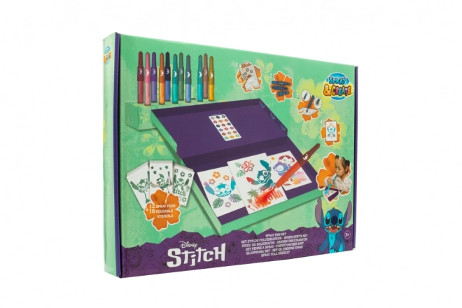 Festőkészlet spray filcekkel Stitch