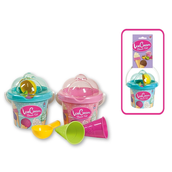 Androni Ice Cream Beach Set - Small Pink