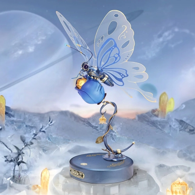 3D Mechanical Blue Butterfly Model Kit