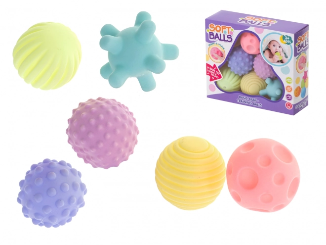 Sensory Toy Balls Set - 6 Pieces