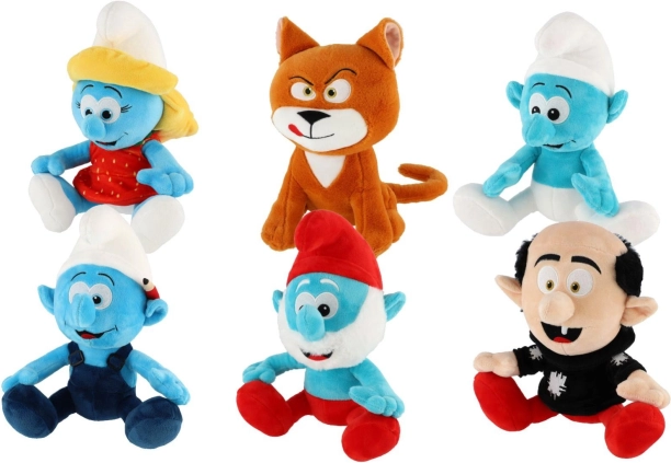 Smurfs plush characters 25–30 cm, assorted