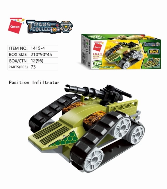 Qman Thunder Expedition Battle Car Set 8-in-1