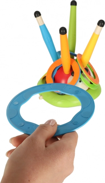 Kindersportspel 3-in-1: springtouw, ringwerpen, lieveheersbeestje schietspel