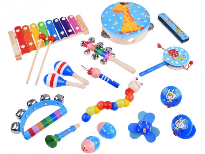 Wooden Musical Instruments Set for Kids