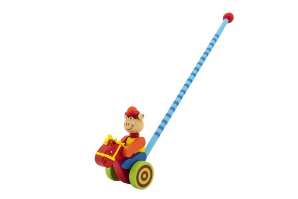 Vidám színes bohóc toló játék