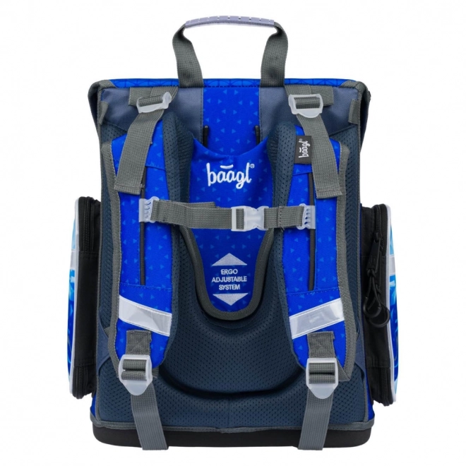 Baagl School Backpack Ergo Space Battle