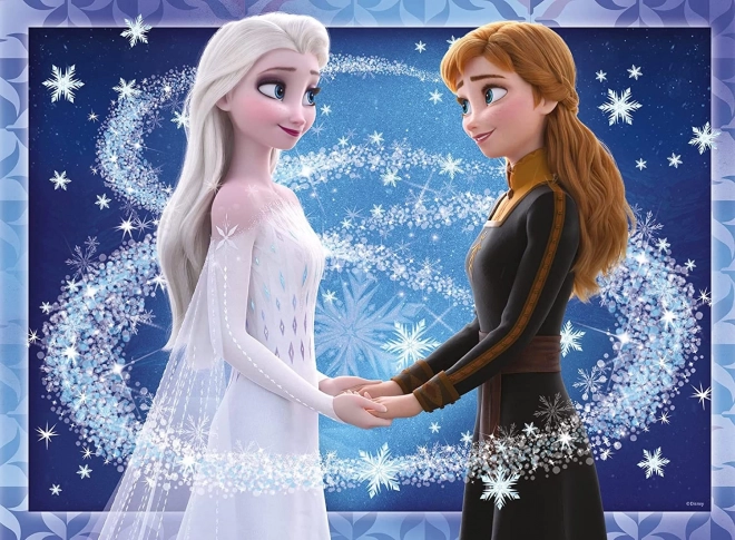 Ravensburger Glowing Puzzle Frozen: Sisters Anna and Elsa 500 Pieces