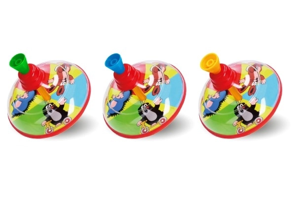 Colorful Spinning Top With Mole And Friends