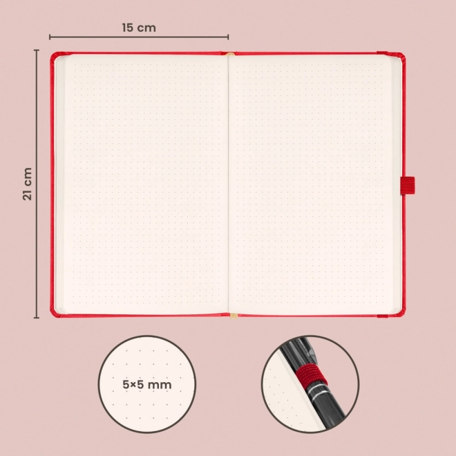 Notique Notebook Aprint Red Dotted