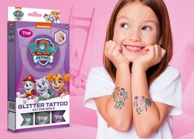 Paw Patrol Glitter Tattoos for Girls