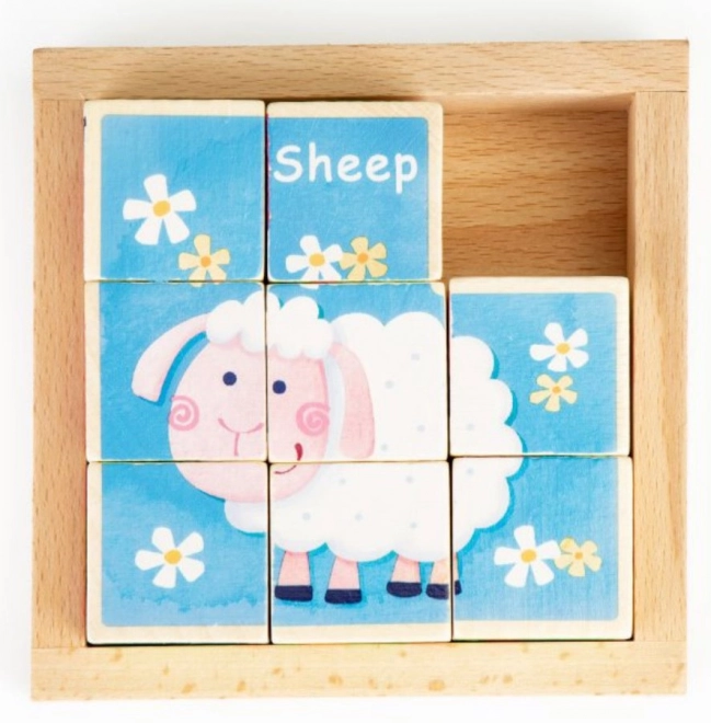 Wooden Animal Blocks for Kids