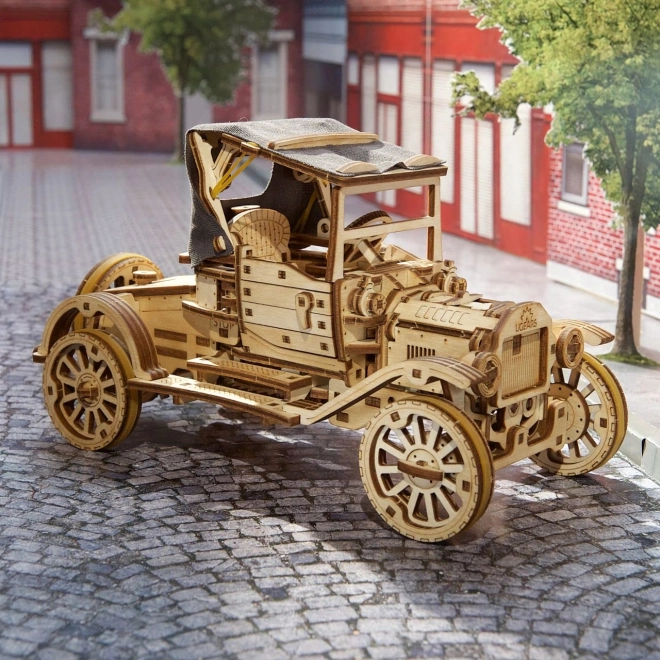 Ugears Wooden Mechanical Puzzle Vintage Car Model