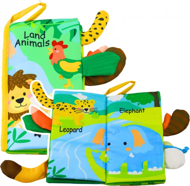 Soft Educational Book with Animals for Infants
