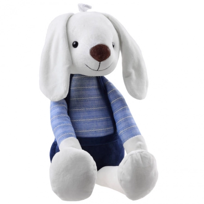 Plush Rabbit in Overalls Toy – blue