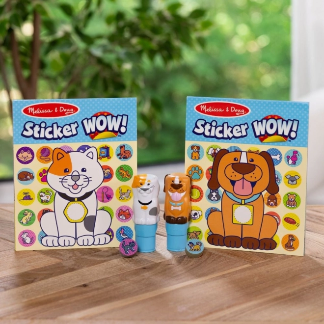 Sticker WOW! Two-pack with Stickers - Dog and Cat (900 Stickers)