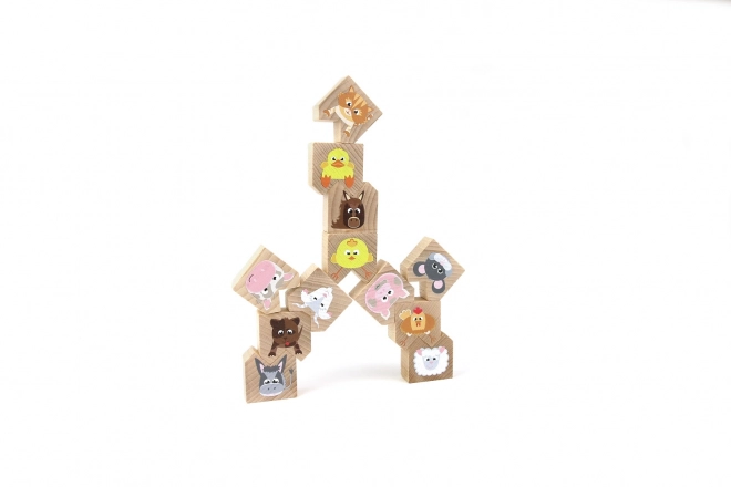 Milaniwood Wooden Balancing Game - Farm Animals