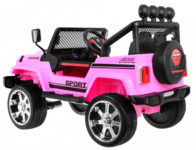 Off-road Car Raptor Drifter Pink + Remote Control + 4x4 Drive + Storage Space + Slow Start + LED MP3