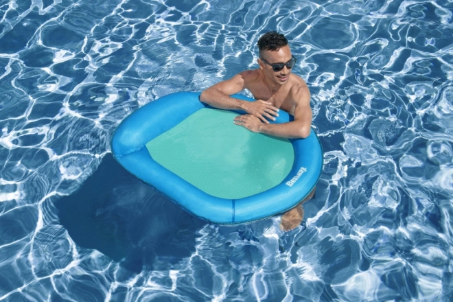 Inflatable Pool Mattress with Mesh Bottom