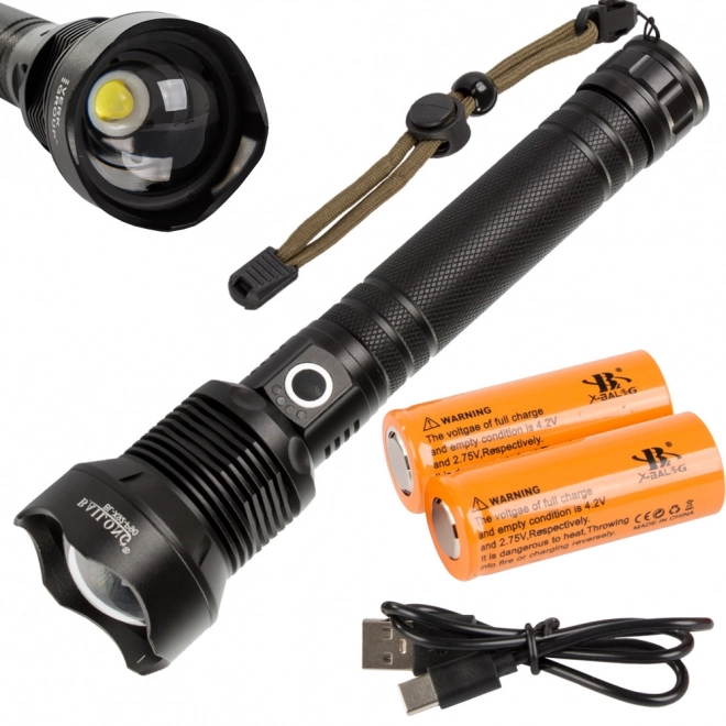 Military Tactical Flashlight with Cree LED XHP90 by Bailong