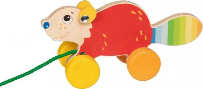 Beaver Bartek Pull Toy