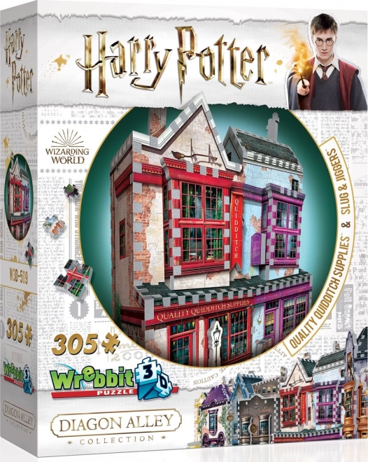 Wrebbit 3D Puzzle Harry Potter Quidditch Supplies and Slug & Jiggers Apothecary