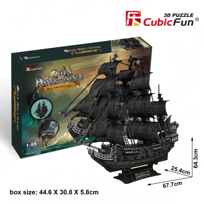 3D Puzzle Queen Anne's Revenge Pirate Ship